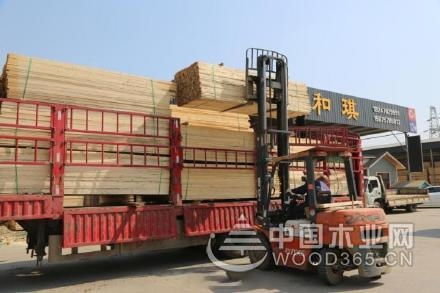 青白江國(guó)際木材交易中心 復(fù)工滿產(chǎn) 供需兩旺
